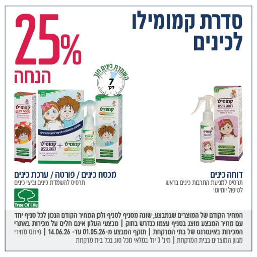 תמונה של קמומילו  (תרסיס/שמפו/פורמולה/ערכת כינים)